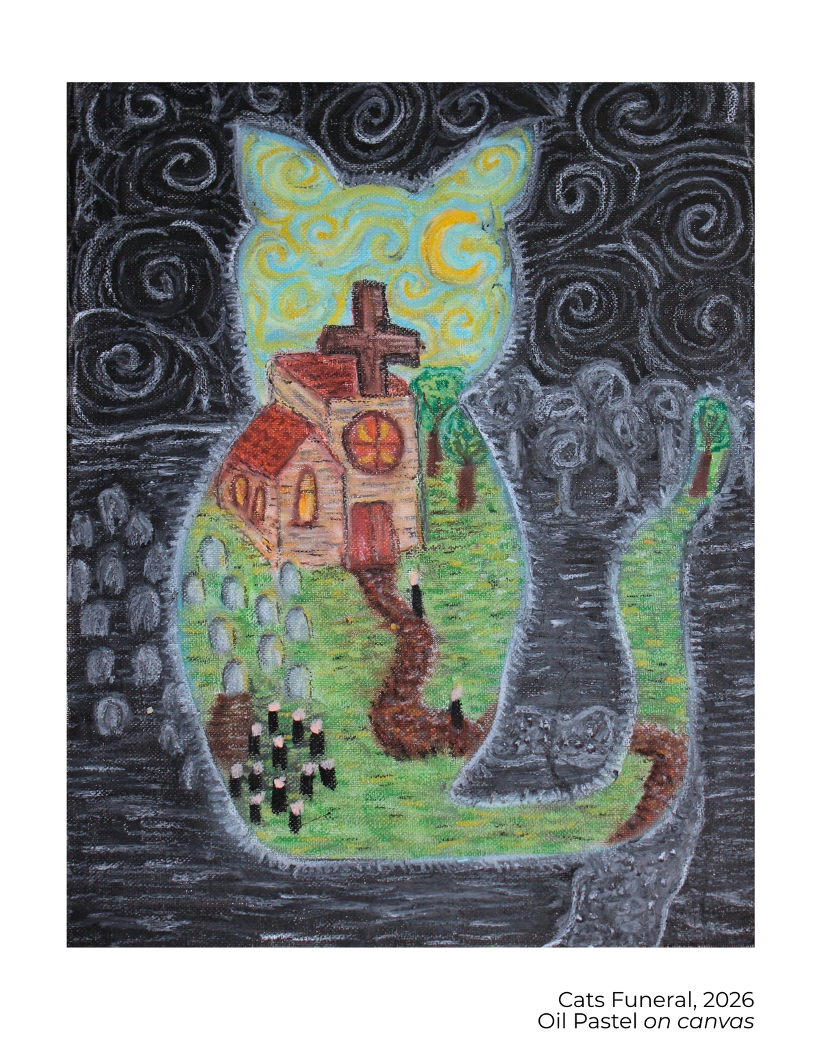 Cat Funeral Print